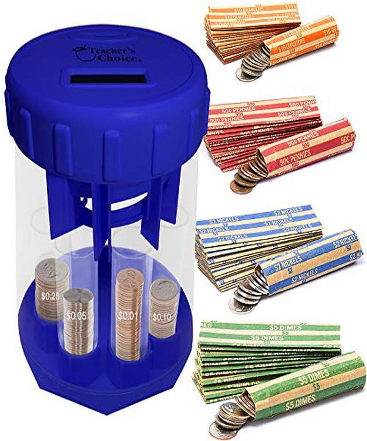 Teacher's Choice Auto Coin Sorter, Blue