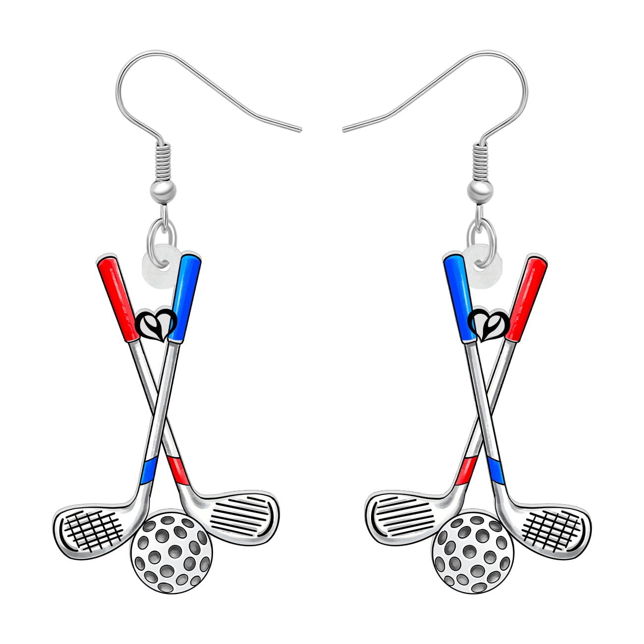Bowling Ball & Pin Dangle Earrings - Novelty Acrylic Sport Jewelry For Women