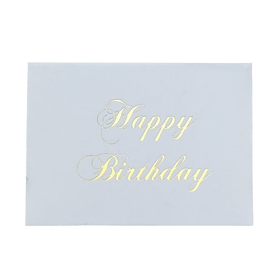 Teacher's Day Holiday Greeting Card Folded In Half Wishes For The Holiday Birthday Gift Card Flower Hot Stamping With