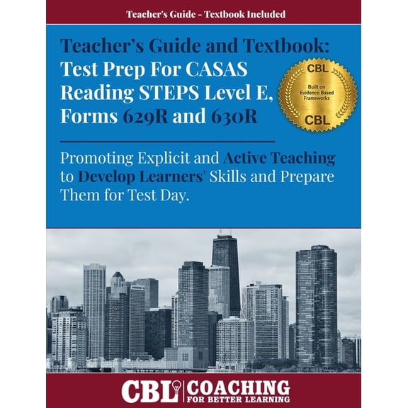 Teacher's Guide and Textbook: Test Prep CASAS Reading STEPS Level E, Forms 629R and 630R, (Paperback)