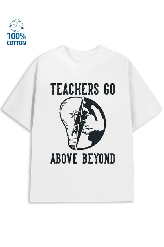 Teacher's World men funny humor 180G 100% Cotton white work wife Funny Unisex Shirt Graphic Tee tshirts Original Unisex Shirt Graphic Tee tshirts Retro Unisex Shirt Cotton tshirts