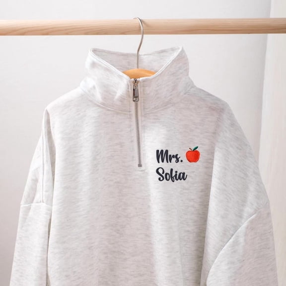 Teacher's zip-up sweatshirt, graduation gift for teachers, women's sweatshirt.
