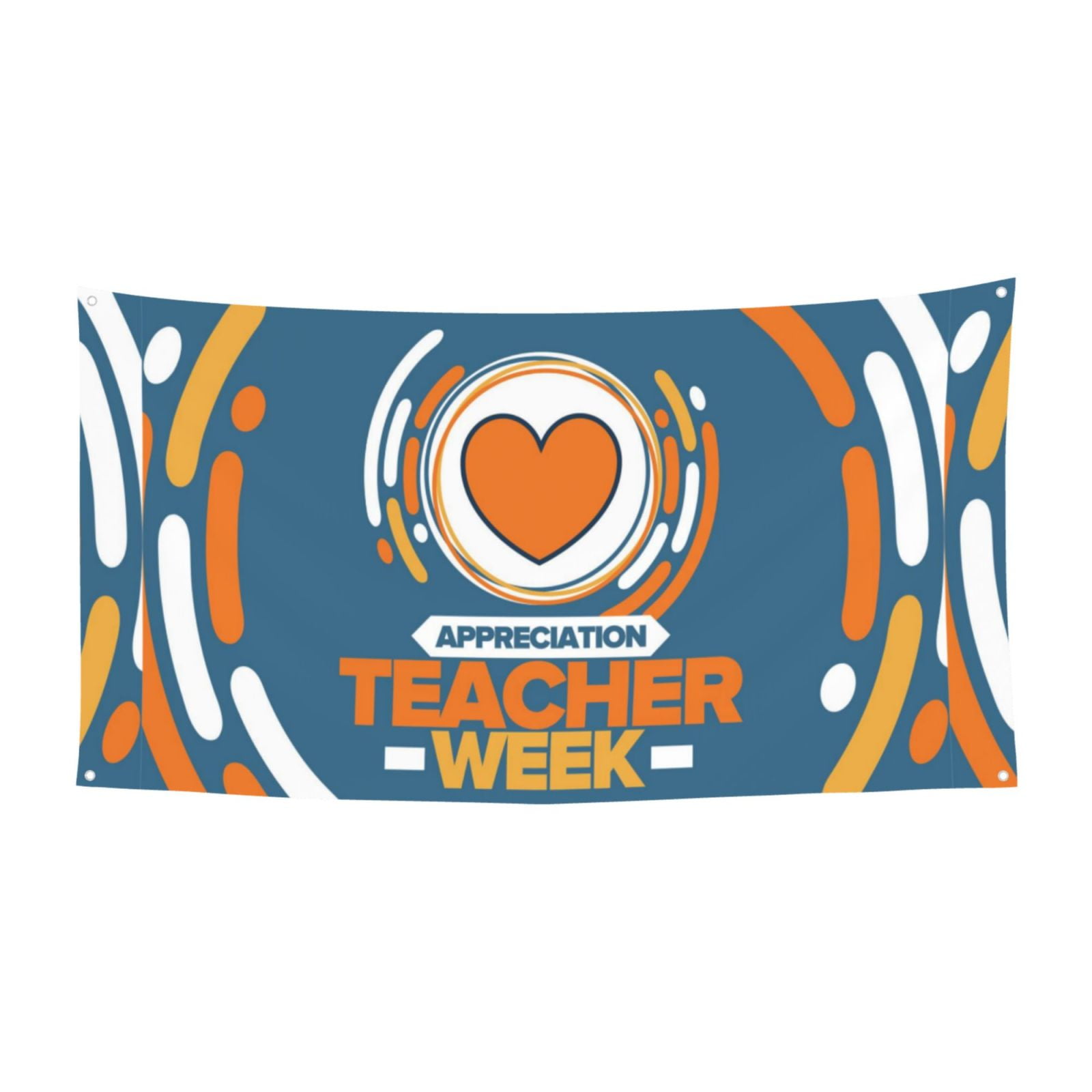 Teachers Appreciation Week 2024 Banner Large Background Backdrop Flag Party Decorations Supplies