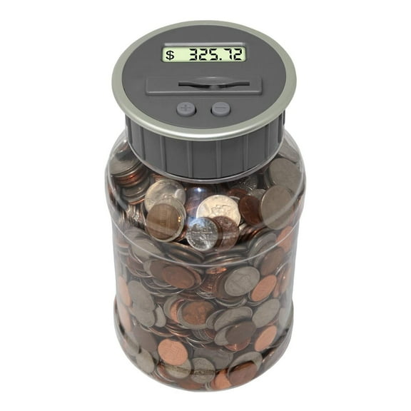 Teachers Choice CB-ZND4-L72B Digital Coin Bank Jar