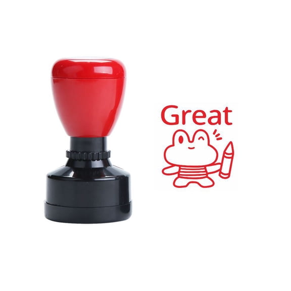Teachers Comment Stamper Plastic Inspirational Stamper for Classroom Behavior Chart and Homework Grading