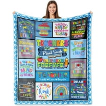 Teachers Day Blanket, Teacher Appreciation Gifts, Teacher Gifts Blanket 60"x50", Teacher Gifts for Women &Men, Best Teacher Gifts, Birthday Gifts for Teachers, Teacher Retirement Gifts