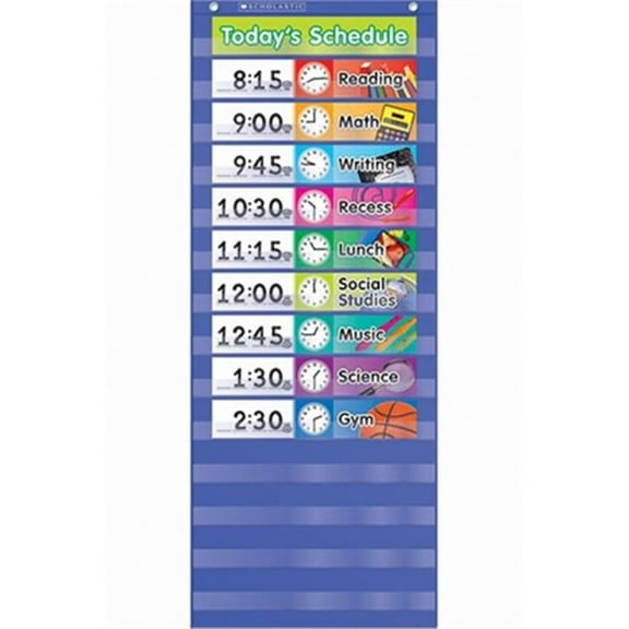 Teachers Friend  Daily Schedule Pocket Chart Gr K-5