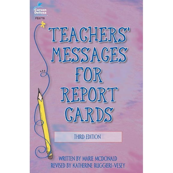 Pre-Owned Teachers' Messages for Report Cards, Grades K - 8
