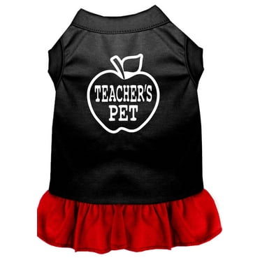 Pet Dog  Cat Dress Screen Printed, "Teacher's Pet"