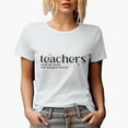 thumbnail image 1 of Teachers Plant the Seeds That Will Grow Forever Quote Merch Gift, White T-Shirt, Large, 1 of 5