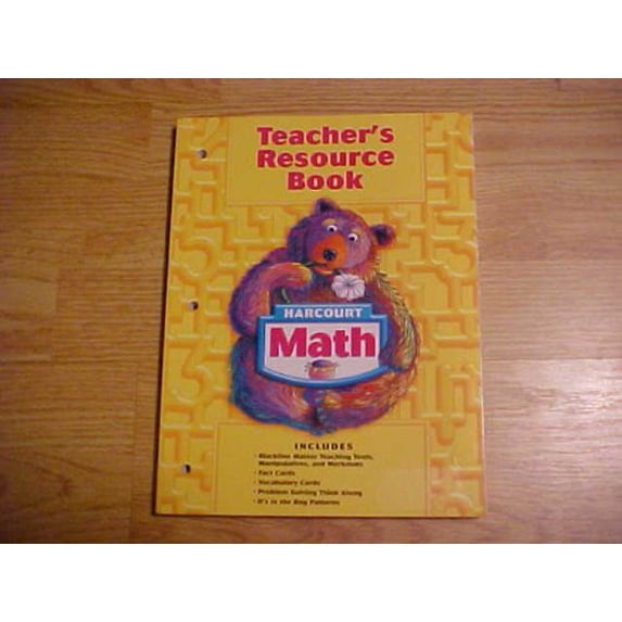 Pre-Owned Harcourt Math,Grade 1, Teacher's Resource Book (Paperback) 0153368624 9780153368622