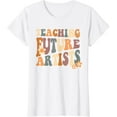 thumbnail image 1 of Teaching Future Artists Retro Teacher Students Women T-Shirt, 1 of 4