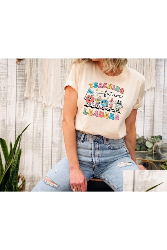 Teaching Future Leaders Shirt, Groovy Teacher Shirt, Cute Teacher Shirt,