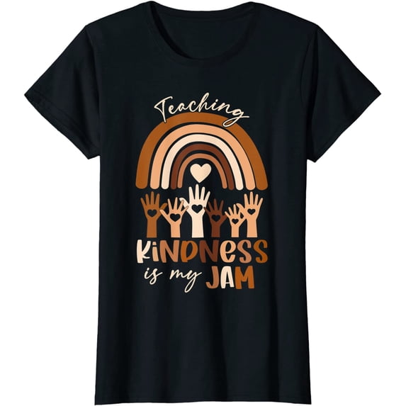 Teaching Kindness Is My Jam Pride Women Teacher T-Shirt