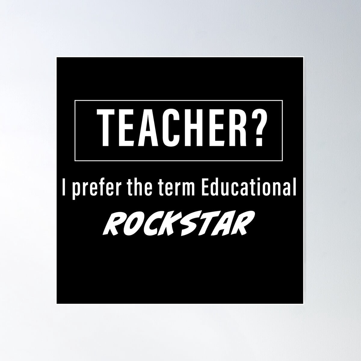 Teaching Legend Poster Wall Art, Modern Wall Decor For Living Room ...