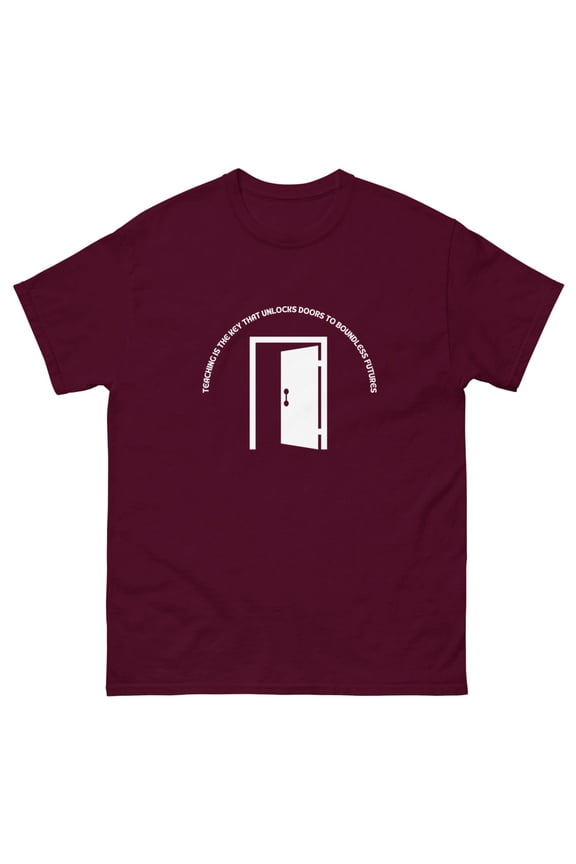 Teaching - Men's classic tee (Maroon, L)