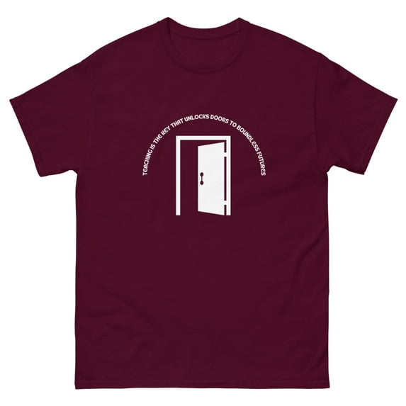 Teaching - Men's classic tee (Maroon, S)