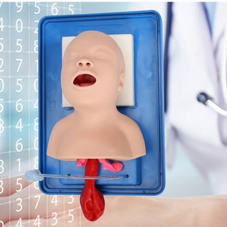 Teaching Model Airway Management Trainer Aid PVC Infant Baby Model Oral Nasal Intubation Training Manikin with Tube