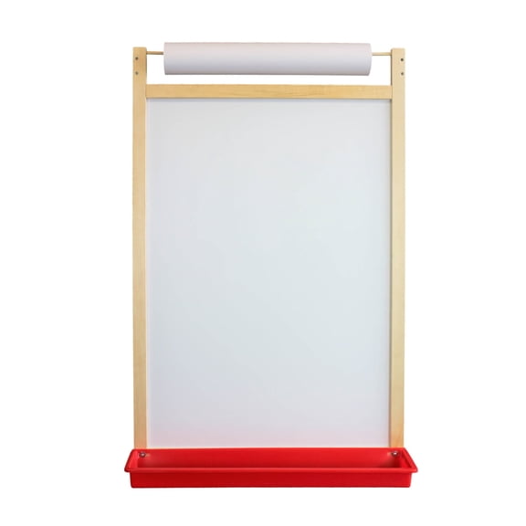 37.5 x 24.5 - Magnetic Dry Erase Wall Easel w/ Tray And Paper Roll, Mount On Wall, Whiteboard