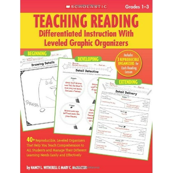 Pre-Owned Pre-Owned Teaching Reading, Grades 1-3: Differentiated Instruction with Leveled Graphic Organizers Paperback