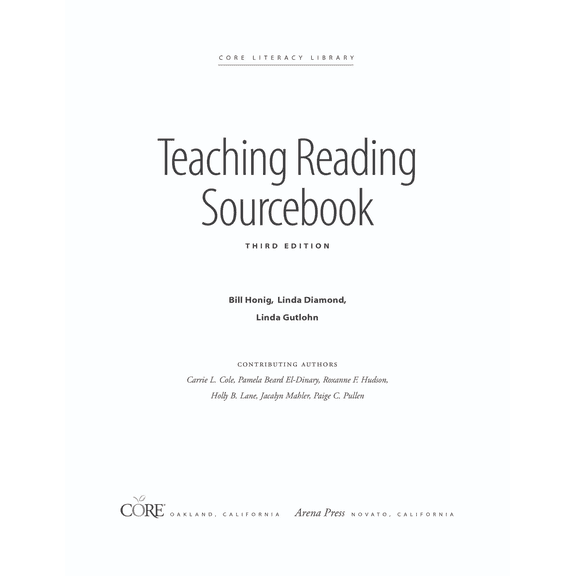 Teaching Reading Sourcebook, (Paperback)