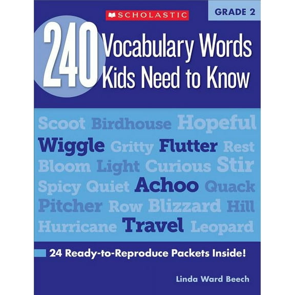 Teaching Resources 240 Vocabulary Words Kids Need to Know: Grade 2: 24 Ready-To-Reproduce Packets Inside!, (Paperback)
