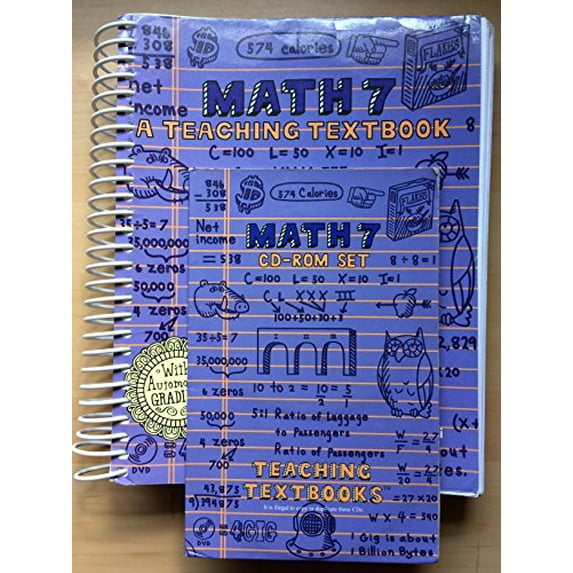 Pre-Owned Teaching Textbooks Math 7 Complete Set Paperback