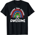 thumbnail image 1 of Teaching Tiny Humans To Be Awesome Pre K Teacher T-Shirt, 1 of 4