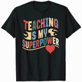 thumbnail image 1 of Teaching is My Superpower Vintage Style Tee, 1 of 5