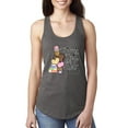 thumbnail image 1 of Teaching is a Work of Heart Pop Culture Ladies Racerback Tank Top, Dark Grey, Medium, 1 of 5