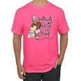 thumbnail image 1 of Teaching is a Work of Heart Pop Culture Men's Graphic T-Shirt, Neon Pink, 3X-Large, 1 of 5
