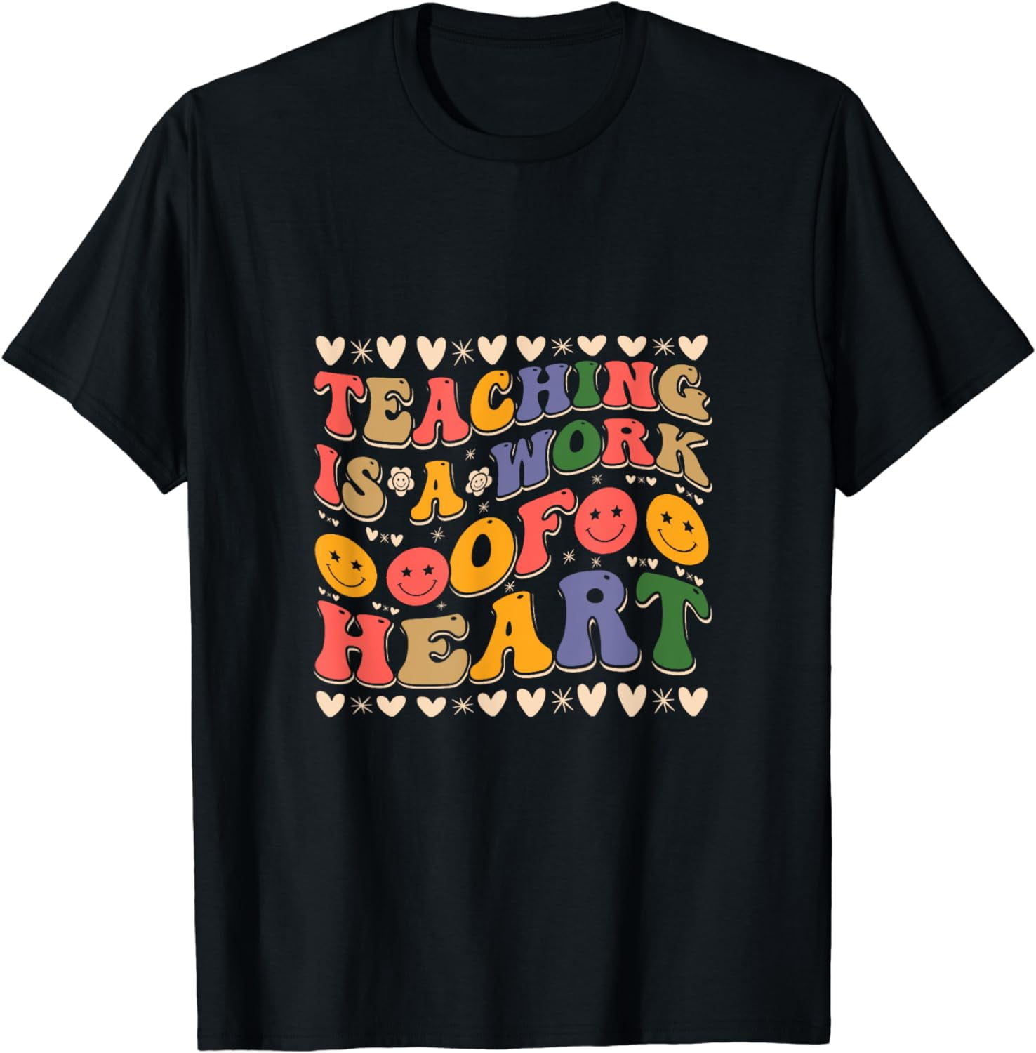 Teaching Is A Work Of Heart Teacher Appreciation T Shirt Walmart Teaching is a work of heart teacher appreciation t shirt walmart
