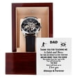 thumbnail image 1 of Teaching me to catch & Throw Openwork Watch - Men's Openwork Watch - Mahogany Gift Box, 1 of 6