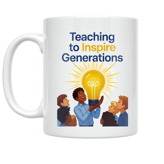 Teaching to Inspire Generations - Educator - 11 oz Ceramic Coffee Mug