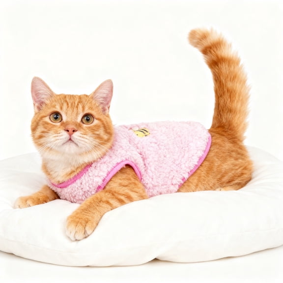 Teacup Dog Cat Clothes for Chihuahua Yorkie, Bee Pattern Kitten Clothes Winter Warm Puppy Pet Clothes Sweater Shirt Vest for Mini Extra Small Dogs