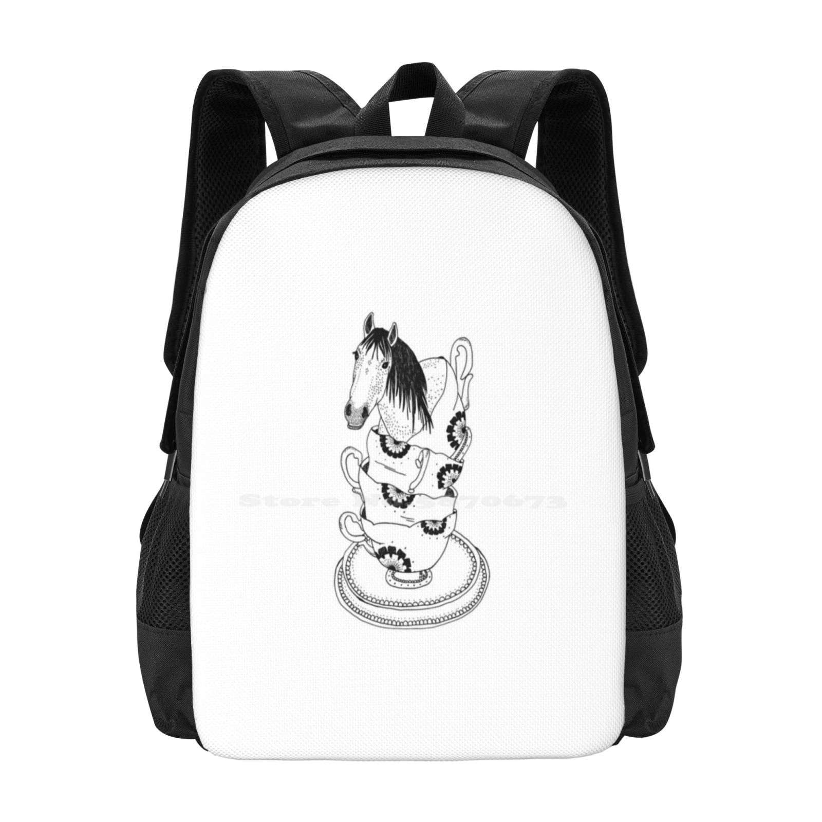 Teacup Horse By Ashley Fiona School Bags For Teenage Girls Laptop
