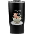 thumbnail image 1 of Teacup Pig Stainless Steel 20 oz Travel Tumbler, Vacuum Insulated & Double Wall with Leakproof Sliding Lid | Great for Coffee/Hot Drinks and Cold Beverages, 1 of 6