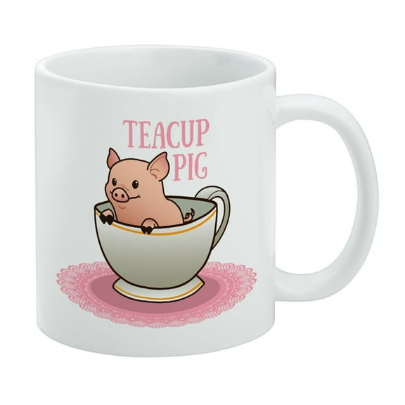 Teacup Pig White Mug