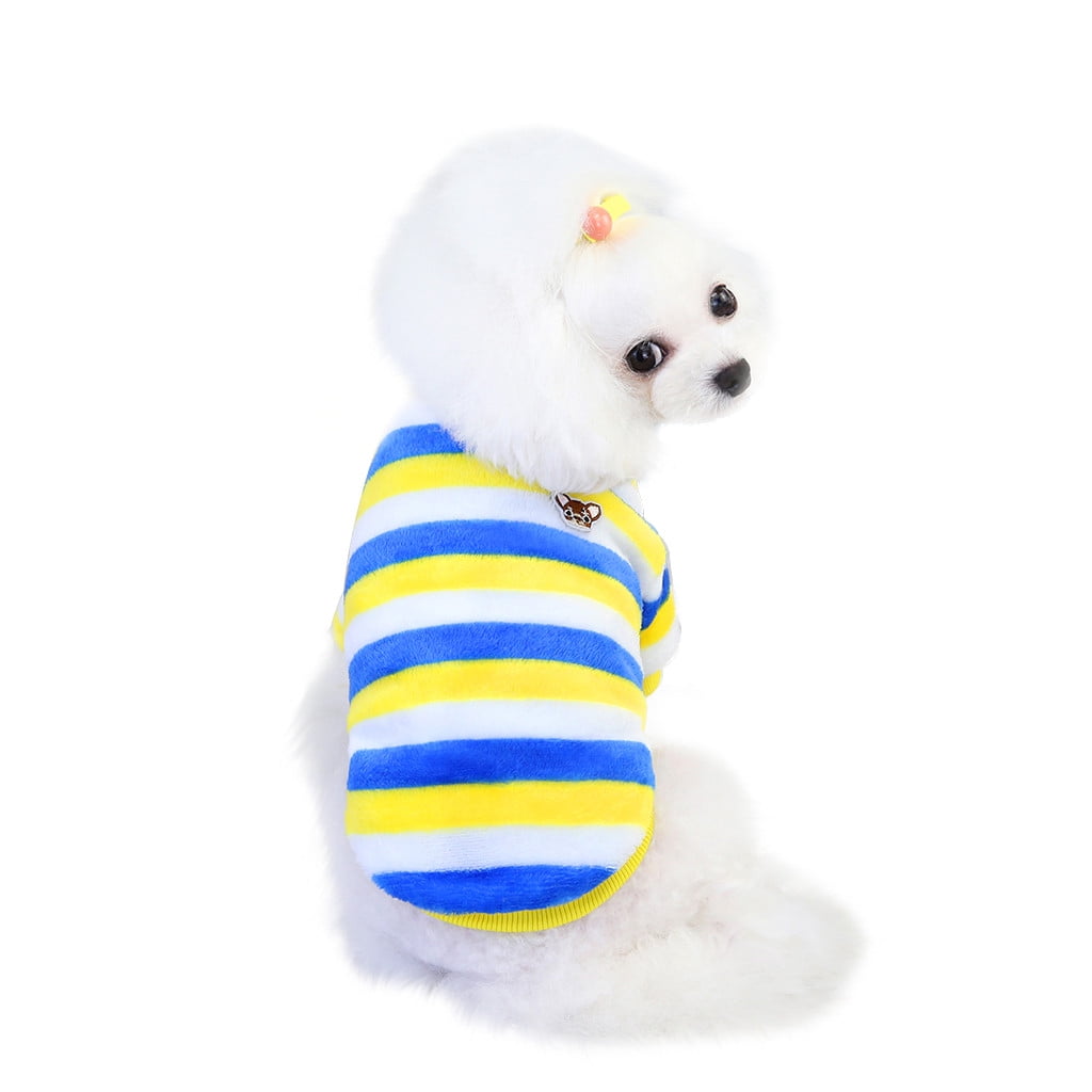 Pet Clothes Rainbow Warm Autumn and Winter Dog Clothes Winter Dog
