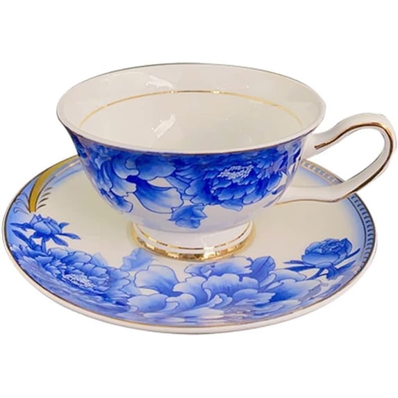 Teacup Set Kitchenware Cups Saucers Porcelain Bone China Coffee Cups