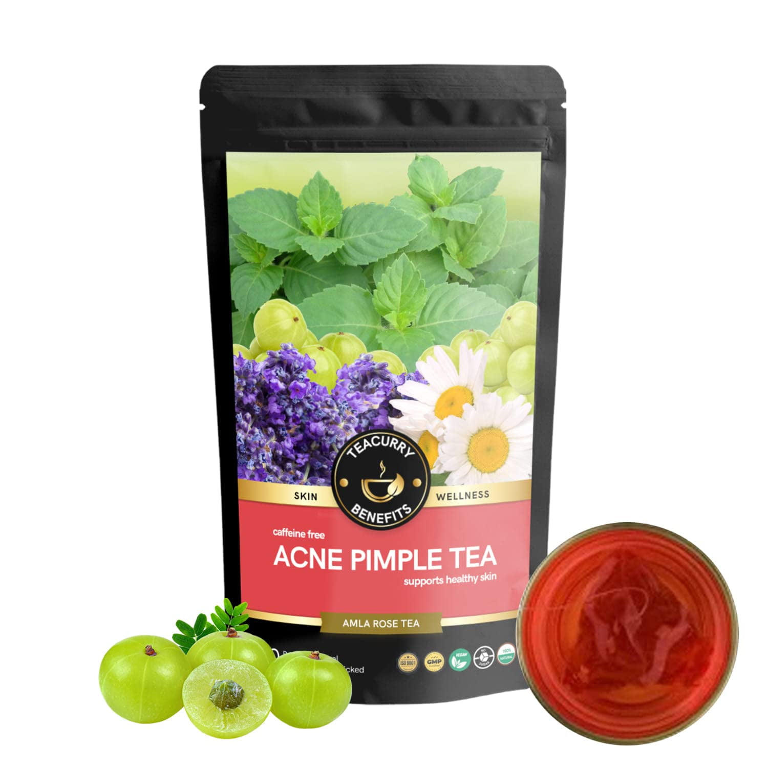 Teacurry Acne Tea (1 Month Pack, 100 Grams Loose) Helps In Cysts