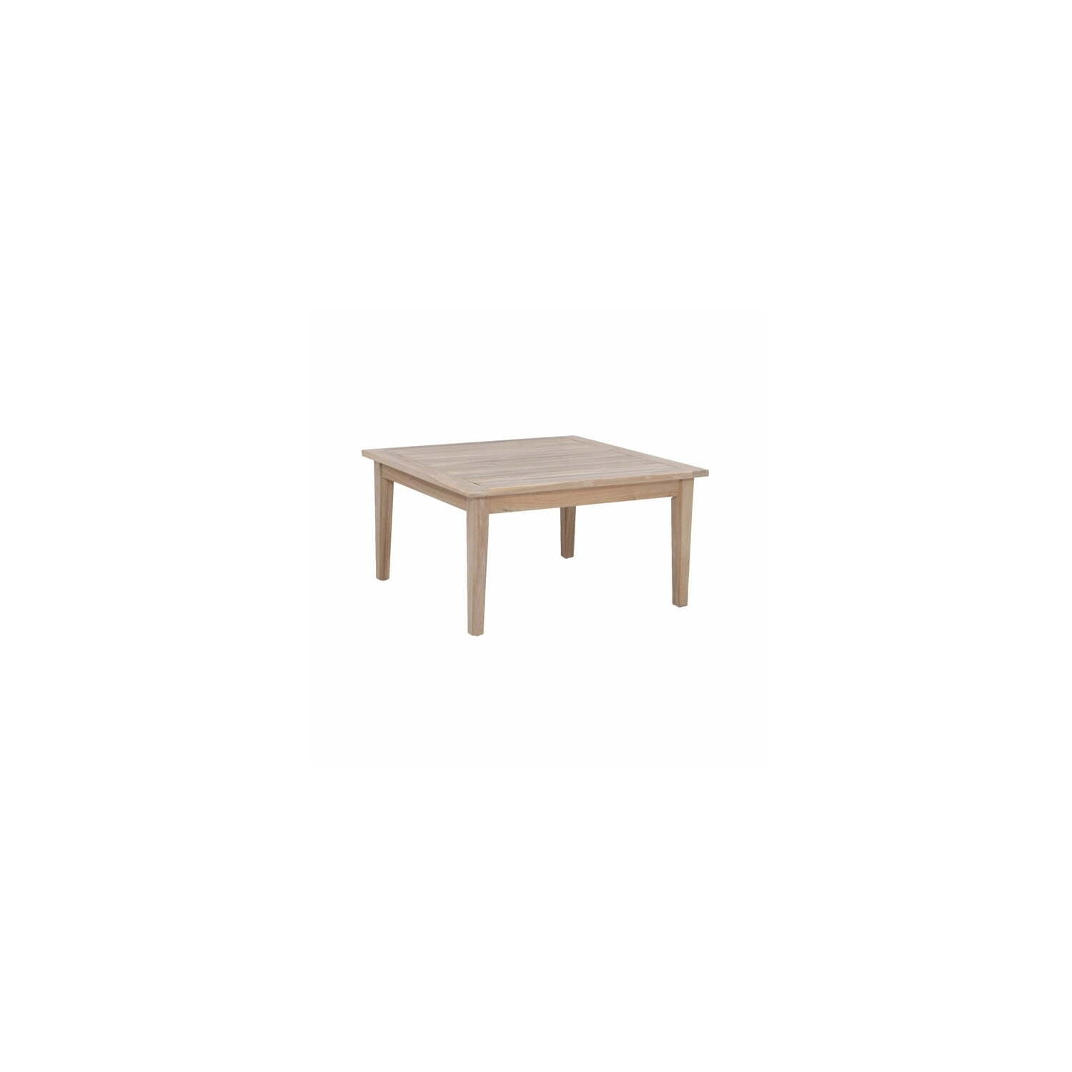 Linon Teagon Outdoor Patio Porch Square Coffee Table - Natural - Walmart.com