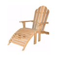 thumbnail image 1 of Teak  Adirondack Chair With Ottoman, 1 of 1