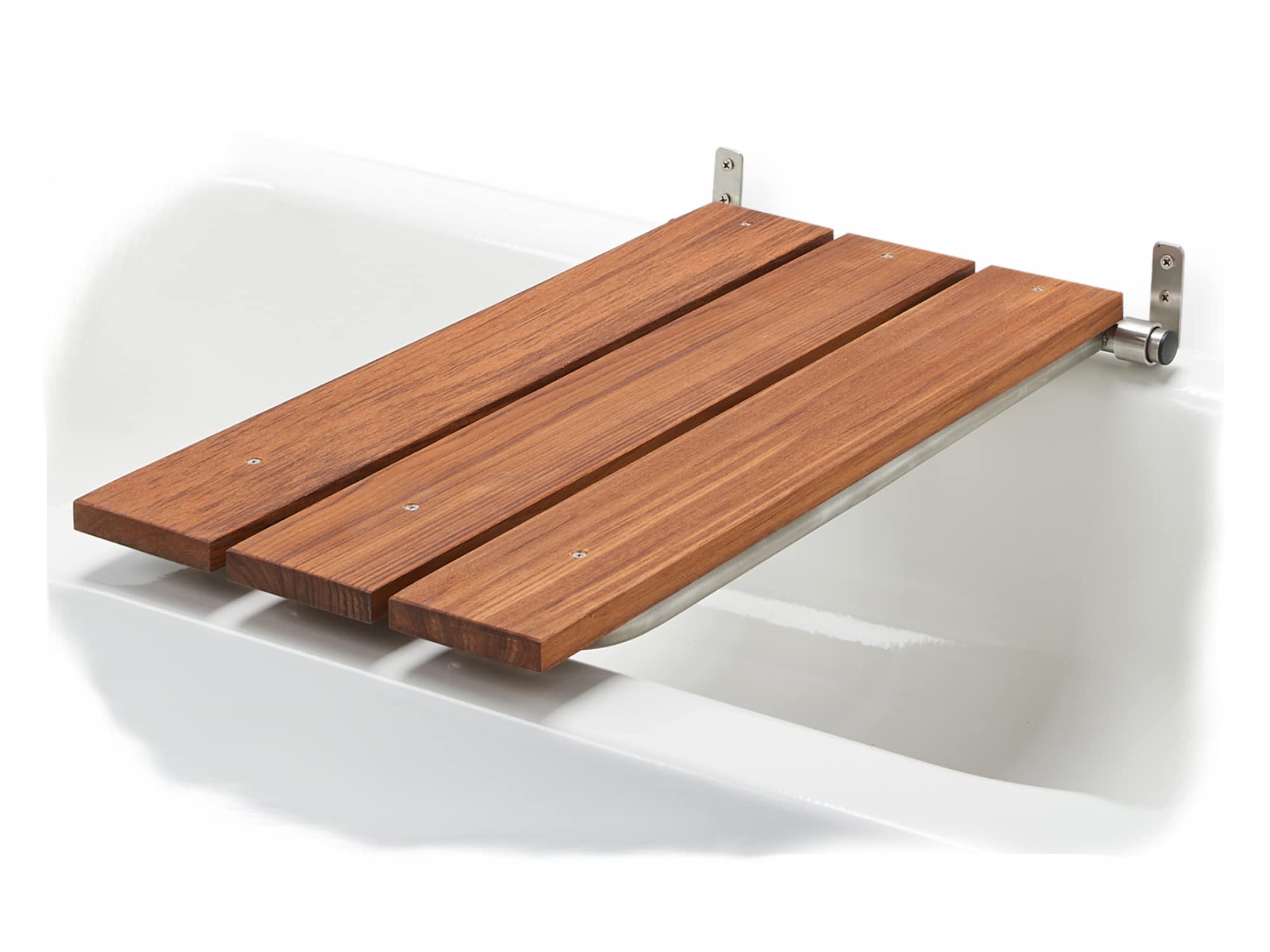 Teak Bathtub Seat for Adults Seniors Disabled Bariatric Folding Wall