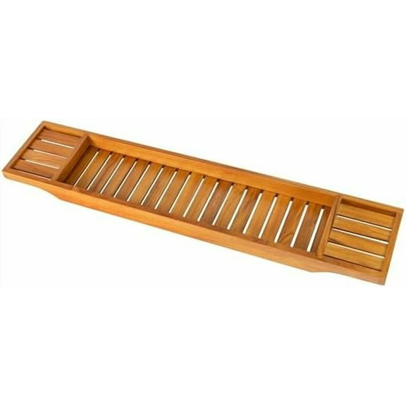 Teak Bathtub Tray, Wooden Bath Caddy for Bathtub, Bath Tub Wood Table for Tub