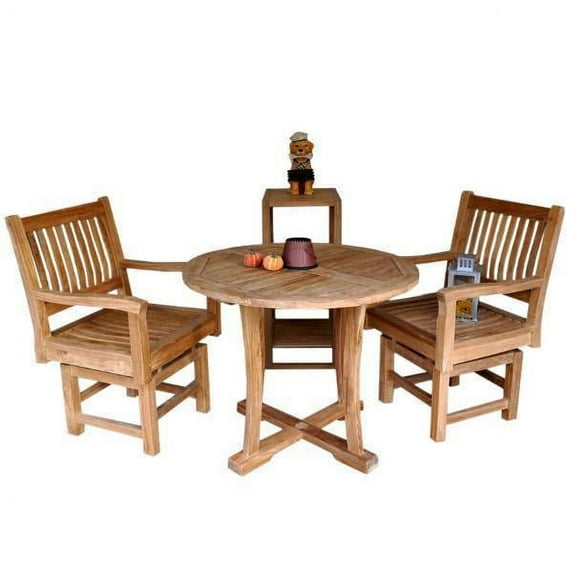 Teak Descanso Rialto 3-Pieces Bistro Set