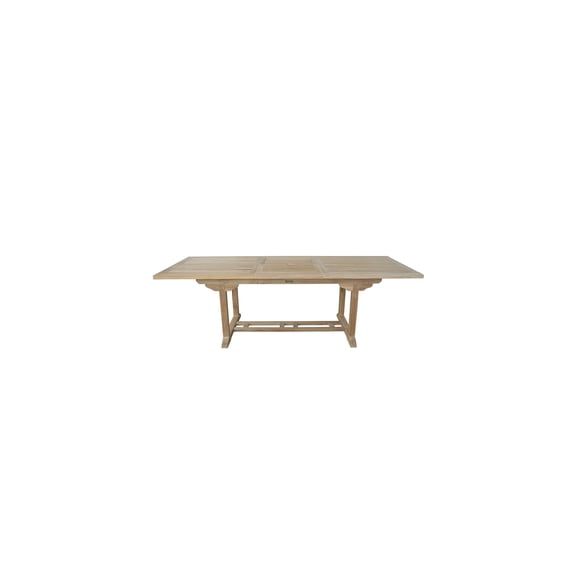 Teak Extension Table - 8 Foot Rectangular Outdoor Dining Table