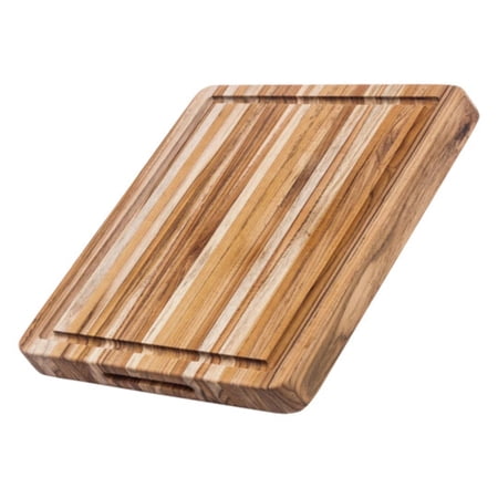 Teakhaus Wood Edge Grain with Hand Grip and Juice Canal 16" x 12" x 1.5" Cutting Boards