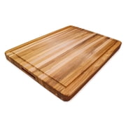 Teakhaus Edge Grain Traditional Cutting Boards Wood Juice Grooves 23 x 19 x 1.5 Cutting Board
