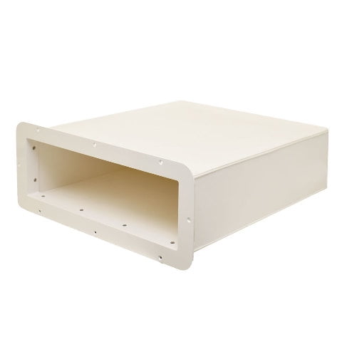 Teak Isle Boat Storage Bin 89200-407717F | 21 1/2 x 24 1/8 Off White